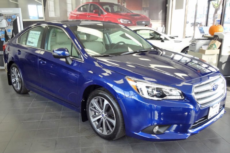 Rally Armor Black UR Mud Flap w/ Grey Logo | 2015 - 2019 Subaru Legacy - Blue Star WorksMud FlapsRally ArmorRALMF34-UR-BLK/GRY