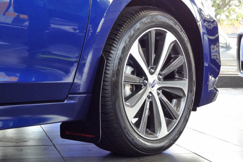 Rally Armor Black UR Mud Flap w/ Grey Logo | 2015 - 2019 Subaru Legacy - Blue Star WorksMud FlapsRally ArmorRALMF34-UR-BLK/GRY