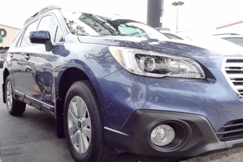 Rally Armor Black UR Mud Flap w/ Grey Logo | 2015 - 2019 Subaru Outback - Blue Star WorksMud FlapsRally ArmorRALMF36-UR-BLK/GRY