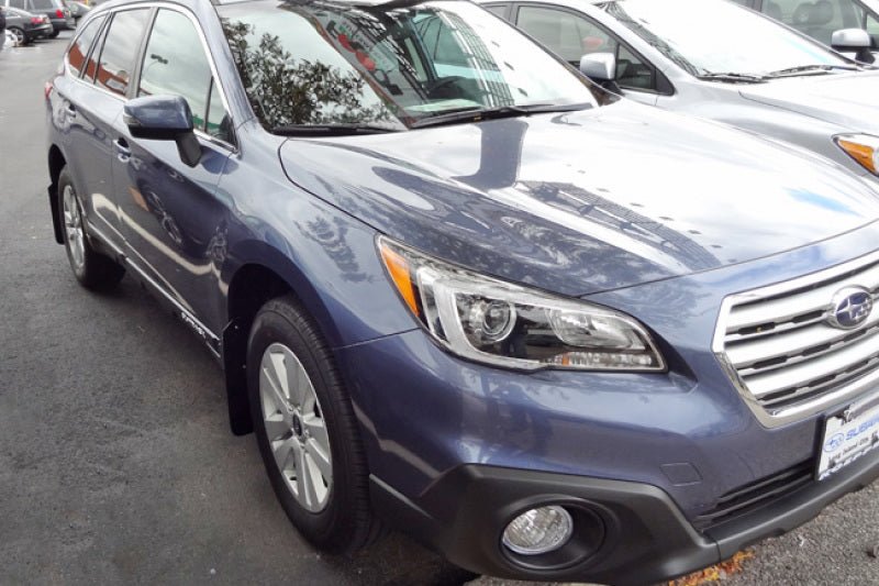 Rally Armor Black UR Mud Flap w/ Grey Logo | 2015 - 2019 Subaru Outback - Blue Star WorksMud FlapsRally ArmorRALMF36-UR-BLK/GRY