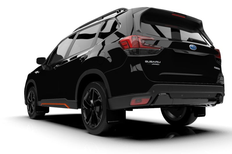 Rally Armor Black UR Mud Flap w/ Grey Logo | 2019 - 2021 Subaru Forester - Blue Star WorksMud FlapsRally ArmorRALMF52-UR-BLK/GRY