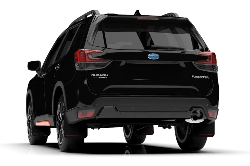 Rally Armor Black UR Mud Flap w/ Red Logo | 2019 - 2021 Subaru Forester - Blue Star WorksMud FlapsRally ArmorRALMF52-UR-BLK/RD