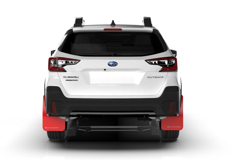 Rally Armor Black UR Mud Flap w/Blue Logo | 2020 - 2025 Subaru Outback - Blue Star WorksMud FlapsRally ArmorRALMF66-UR-BLK/BL
