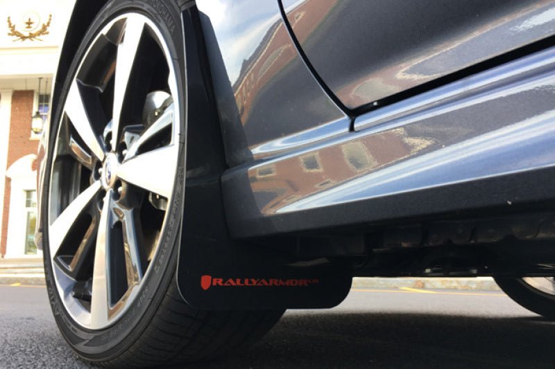 Rally Armor Black UR Mud Flap w/Grey Logo | 2017 - 2023 Subaru Impreza - Blue Star WorksMud FlapsRally ArmorRALMF45-UR-BLK/GRY