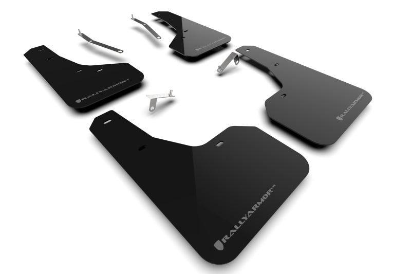 Rally Armor Black UR Mud Flap w/Grey Logo | 2022 - 2024 Subaru Forester - Blue Star WorksMud FlapsRally ArmorRALMF82-UR-BLK/GRY