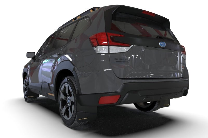 Rally Armor Black UR Mud Flap w/Grey Logo | 2022 - 2024 Subaru Forester - Blue Star WorksMud FlapsRally ArmorRALMF82-UR-BLK/GRY