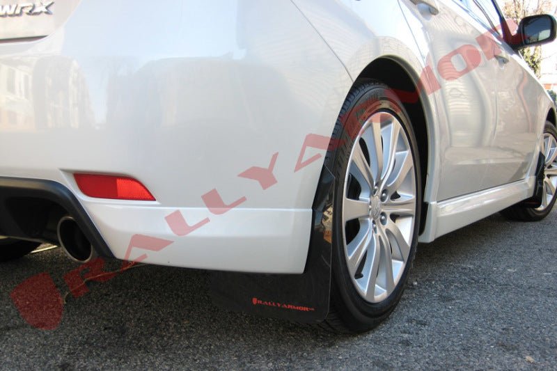 Rally Armor Black UR Mud Flap w/Red Logo | 2008 - 2011 Subaru Impreza - Blue Star WorksMud FlapsRally ArmorRALMF6-UR-BLK/RD