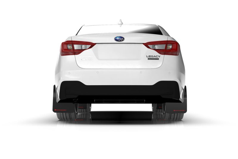 Rally Armor Black UR Mud Flap w/Red Logo | 2020 - 2025 Subaru Legacy - Blue Star WorksMud FlapsRally ArmorRALMF64-UR-BLK/RD