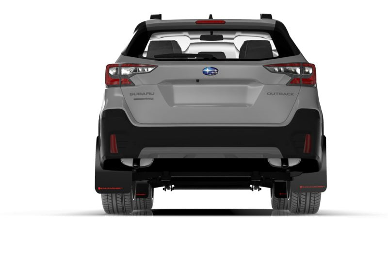 Rally Armor Black UR Mud Flap w/Red Logo | 2020 - 2025 Subaru Outback - Blue Star WorksMud FlapsRally ArmorRALMF66-UR-BLK/RD