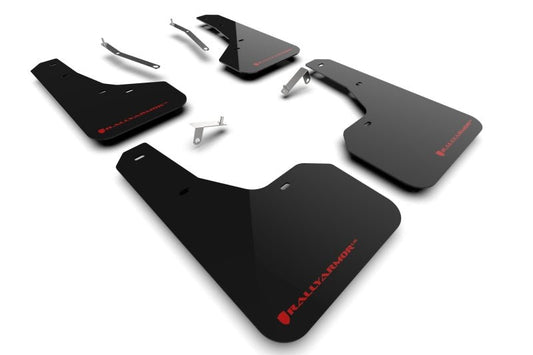 Rally Armor Black UR Mud Flap w/Red Logo | 2022 - 2024 Subaru Forester - Blue Star WorksMud FlapsRally ArmorRALMF82-UR-BLK/RD