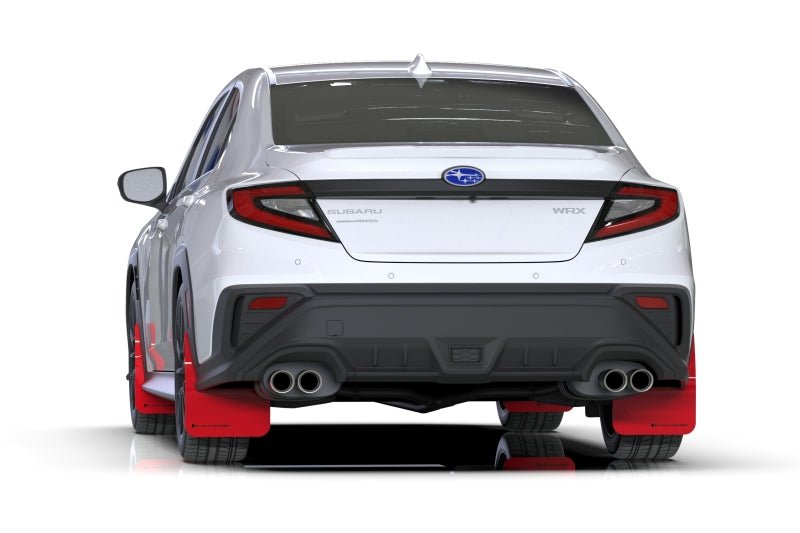 Rally Armor Red UR Mud Flap w/Black Logo | 2022 - 2025 Subaru WRX - Blue Star WorksMud FlapsRally ArmorRALMF92-UR-RD/BLK