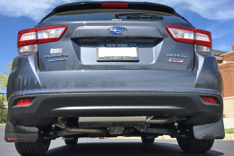 Rally Armor Red UR Mud Flap w/White Logo | 2017 - 2023 Subaru Impreza - Blue Star WorksMud FlapsRally ArmorRALMF45-UR-RD/WH
