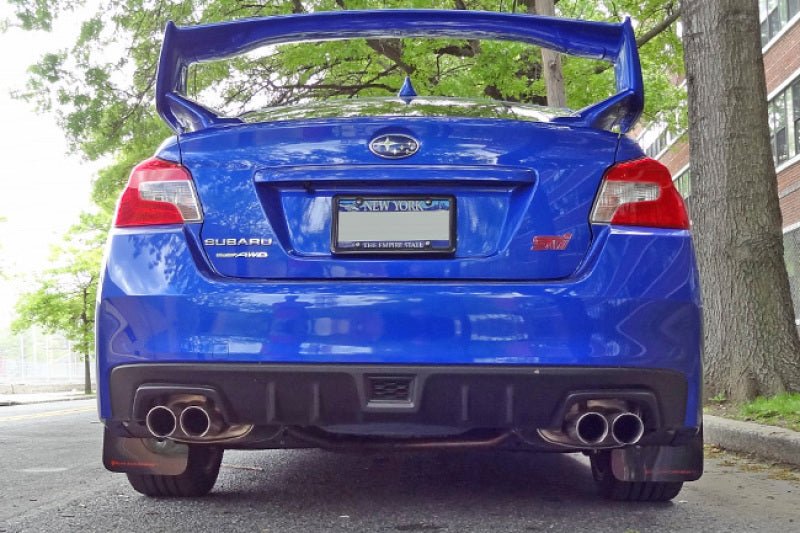 Rally Armor White UR Mud Flap w/Black Logo | 2015 - 2021 Subaru WRX - Blue Star WorksMud FlapsRally ArmorRALMF32-UR-WH/BLK