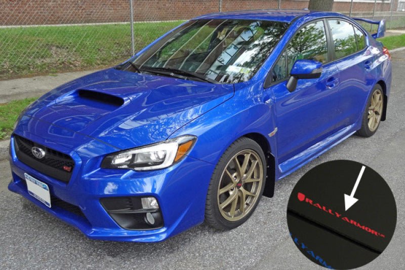 Rally Armor White UR Mud Flap w/Red Logo | 2015 - 2021 Subaru WRX - Blue Star WorksMud FlapsRally ArmorRALMF32-UR-WH/RD